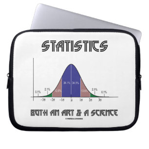Statistics Both An Art & A Science (Bell Curve) Laptop Sleeve