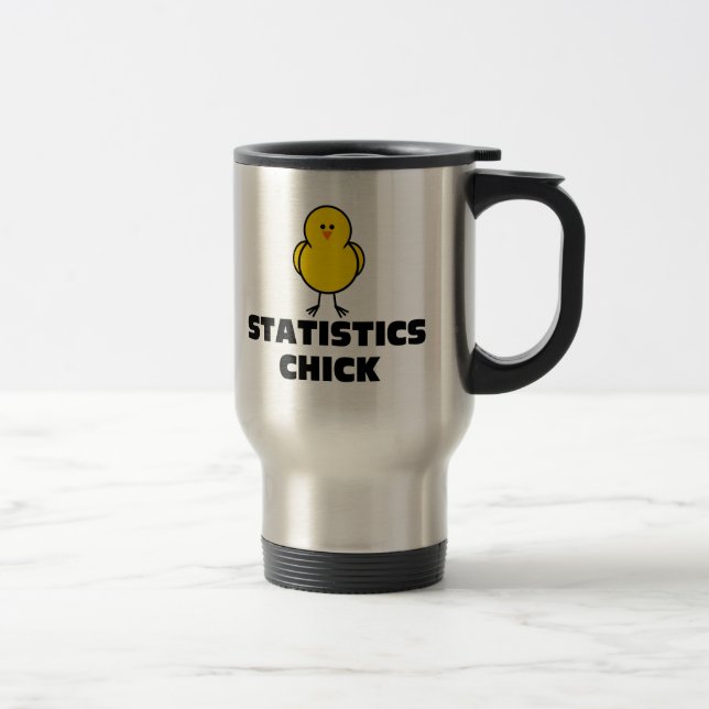 Statistics Chick Travel Mug (Right)