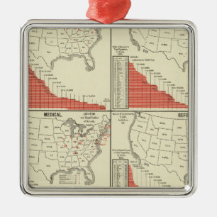 Statistics for special schools metal tree decoration