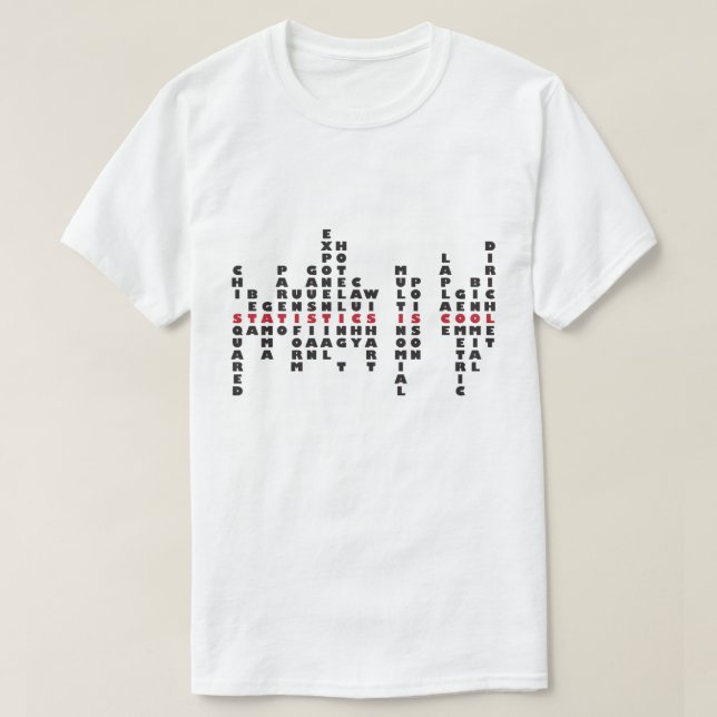Statistics is Cool T-shirt (light colour) (Design Front)