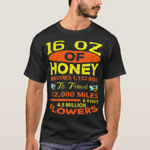 Statistics Plant Flowers Bee Gift T-Shirt