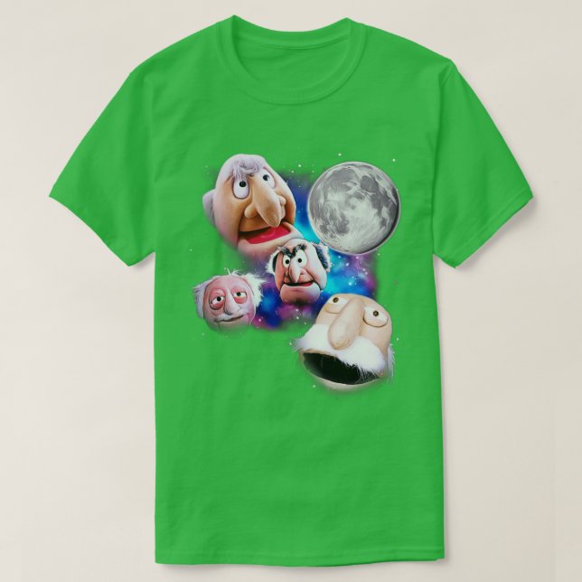 Statler and Waldorf Heckle at the Moon T-Shirt (Design Front)