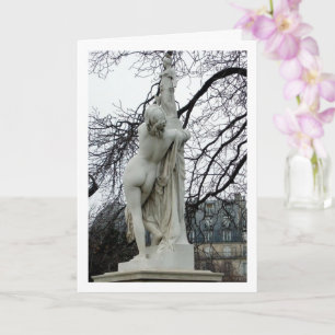 Statue At Avenue Des Champs-Élysées, Paris, Fran Card