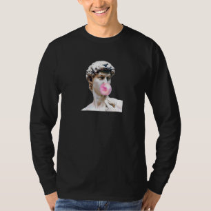 Statue Bubble Gum Chewing Gum Fun T-Shirt