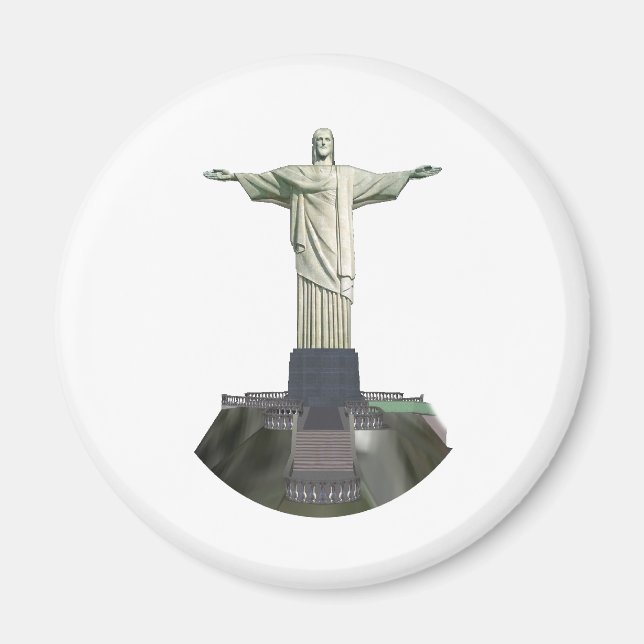 Statue: Christ the Redeemer: 3D Model: Magnet (Front)