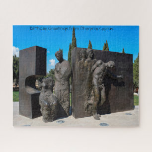 Statue Dherynia Cyprus. Jigsaw Puzzle