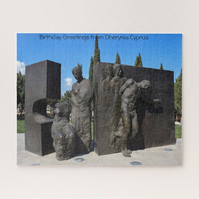 Statue Dherynia Cyprus. Jigsaw Puzzle (Horizontal)
