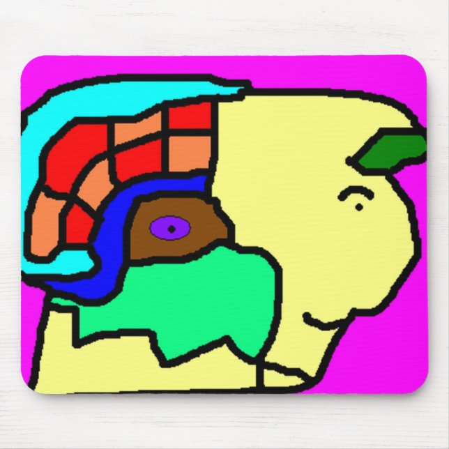 Statue Head Mouse Pad (Front)