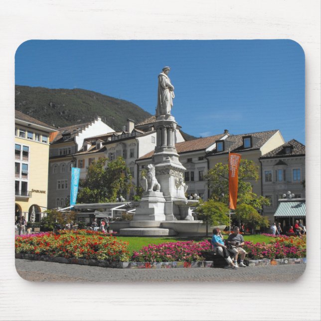 Statue in Bolzano Italy Mouse Pad (Front)
