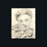 Statue in the Garden I Canvas Print<br><div class="desc">Human Form</div>