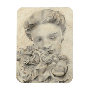 Statue in the Garden I Magnet