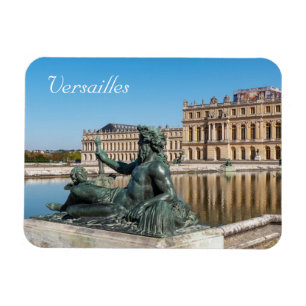 Statue Le Rhone in the garden of Versailles castle Magnet