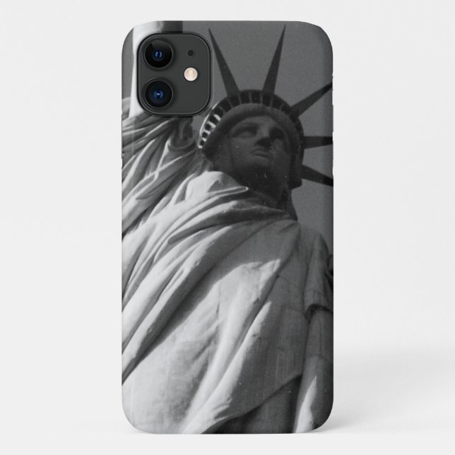 statue liberty b&w Case-Mate iPhone case (Back)