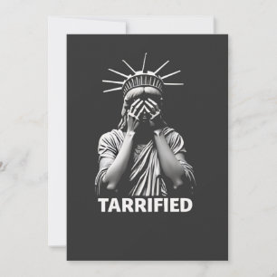 Statue Liberty New York America Tarrified Invitation