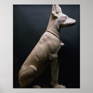 Statue of a Dog, Mesopotamia, c.5000-1000 BC (lime Poster