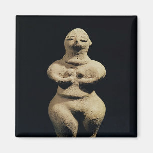 Statue of a goddess, 6th millennium BC Magnet