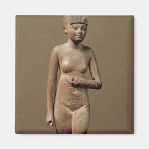 Statue of a young servant girl (wood) magnet