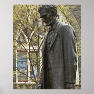 Statue of Abraham Lincoln, Portland, Oregon Poster