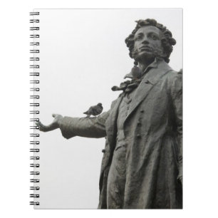 Statue of Alexander Pushkin, Saint Petersburg Spiral Notebook