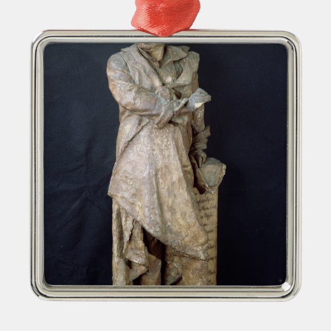 Statue of Alexandre Dumas Pere , c.1883-87 Metal Tree Decoration (Front)
