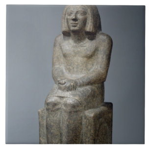 Statue of Ankh, Priest of Horus, Early Dynastic Pe Tile