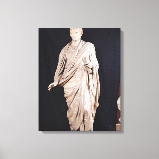 Statue of Caesar Augustus Canvas Print (Front)