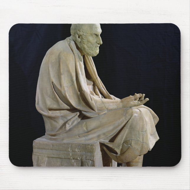 Statue of Chrysippus  the Greek philosopher Mouse Pad (Front)