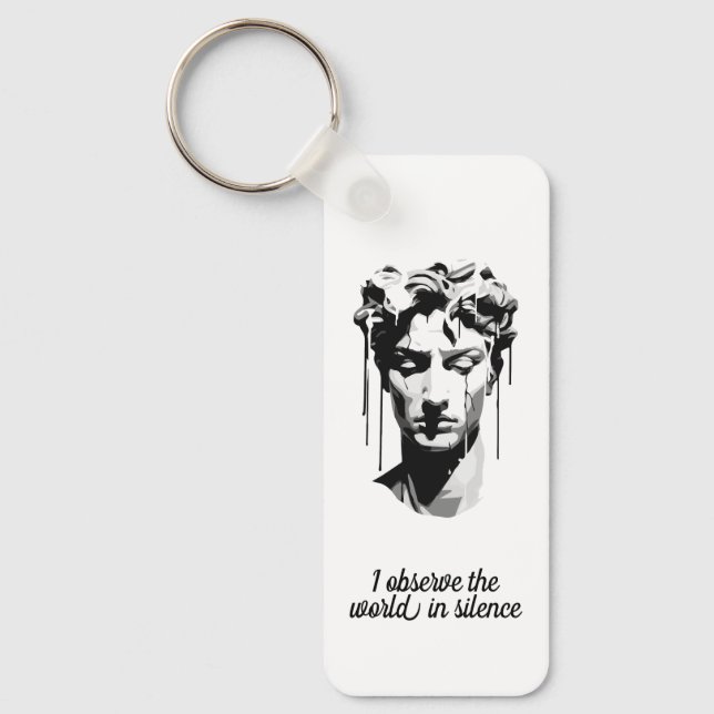 Statue of David by Michelangelo Key Ring (Front)