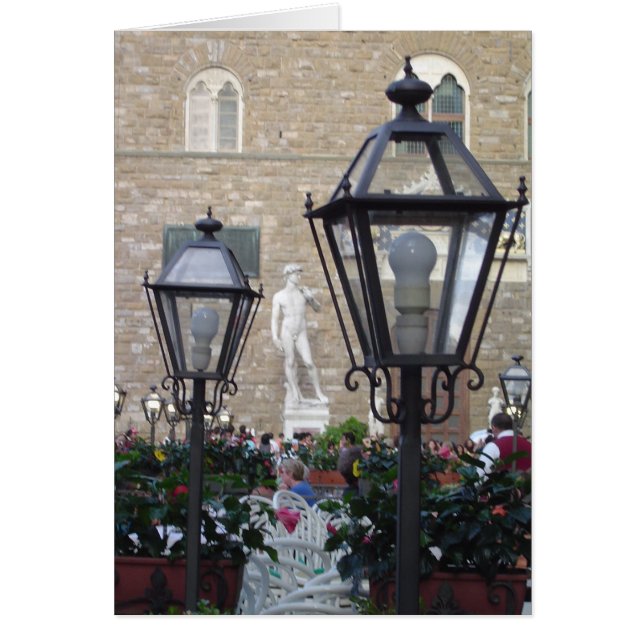 Statue of David Florence, Italy Blank Card (Front)