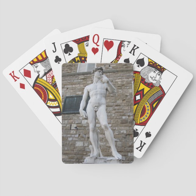 Statue of David, Florence, Italy Cards. Playing Cards (Back)