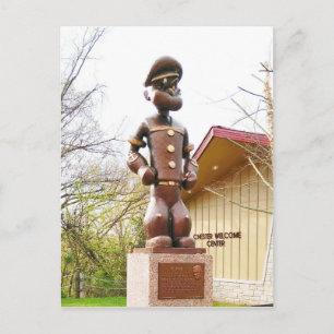 Statue of Elzie Crisler Segar's Popeye Character Postcard