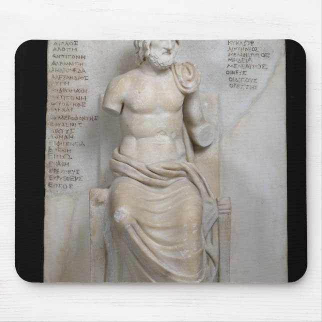 Statue of Euripides Mouse Pad (Front)