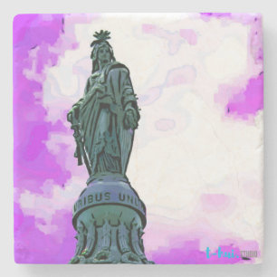 Statue of Freedom Stone Coaster