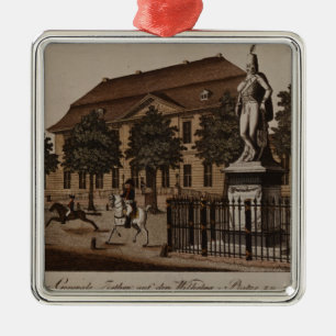 Statue of General von Ziethen in Wilhelm Platz Metal Tree Decoration