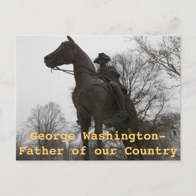Statue of George Washington Morristown New Jersey Postcard (Front)