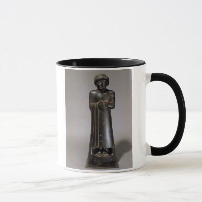 Statue of Gudea, Prince of Lagash, Neo-Sumerian, f Mug (Right)