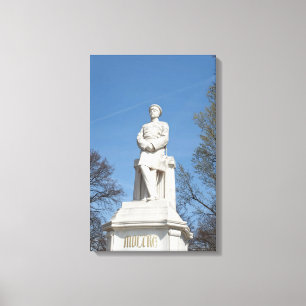 Statue of Helmuth von Moltke in Berlin Canvas Print