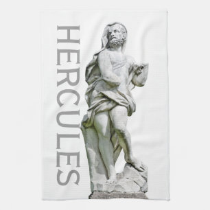 Statue of Hercules Tea Towel