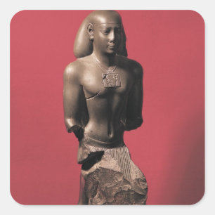 Statue of Iahmes Saneith Square Sticker