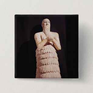 Statue of Itur-Shamagen, King of Mar 15 Cm Square Badge