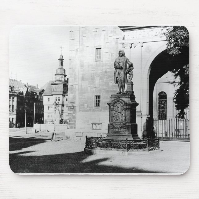Statue of Johann Sebastian Bach Mouse Pad (Front)