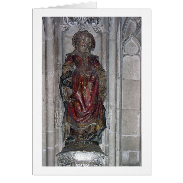 Statue of Judith (polychrome stone) (Front)