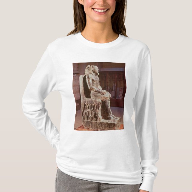 Statue of Khafre  enthroned T-Shirt (Front)