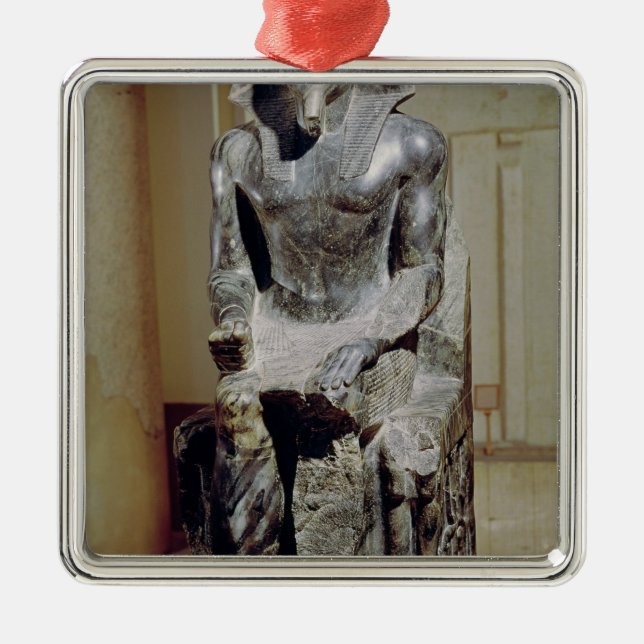 Statue of Khafre Metal Tree Decoration (Front)