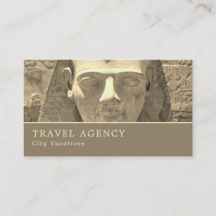 Statue Of King Ramses II, Travel Agent  Business Card