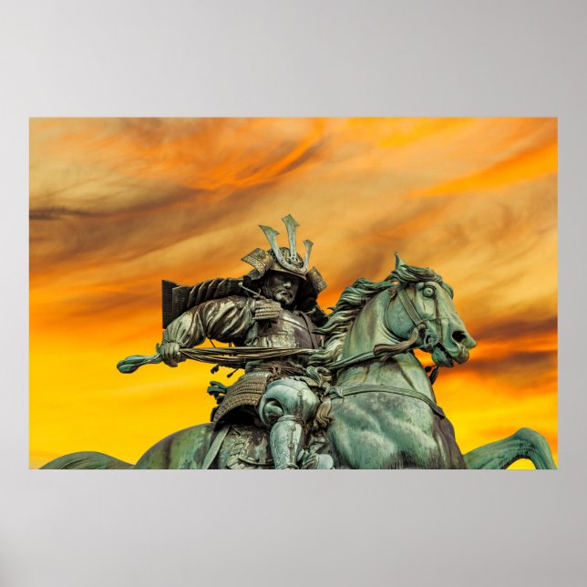 Statue of Kusunoki Masashige, Japan Poster (Front)