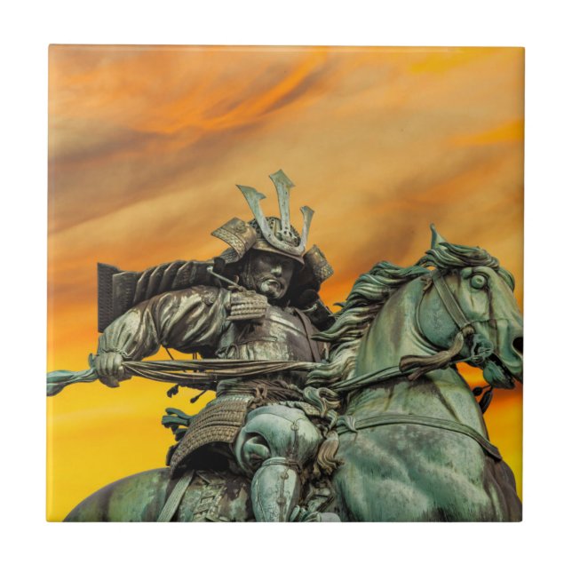 Statue of Kusunoki Masashige, Japan Tile (Front)
