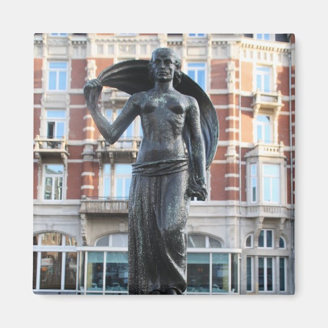 Statue of Lady Fortuna, Amsterdam Magnet (Front)