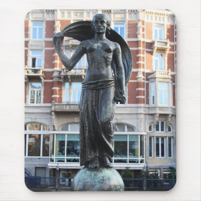 Statue of Lady Fortuna, Amsterdam Mouse Pad (Front)