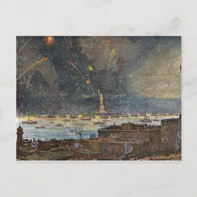 STATUE OF LIBERTY, 1886 POSTCARD (Front)